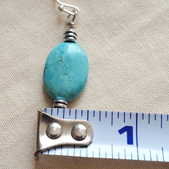 Handmade Chinese Turquoise Heart Necklace and Earrings - Picture 10 of 12